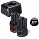 Bosch Akku-Starter-Set GBA 12 Volt / 2x 3,0 Ah + Schnellladegerät GAL 12V-20