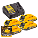 Dewalt DCB115 Charger & 4 x DCB183 2.0ah 18v XR Li-ion Batteries