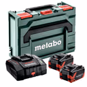 Metabo Tabless Power Set 2x 8.0Ah 18V Li-HDX Tabless Batteries, ASC290 Charger & Metabox 145