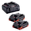 Metabo Tabless Power Set with 2x 4.0Ah 18V LI-HDX Tabless Batteries & ASC 145 Battery Charger