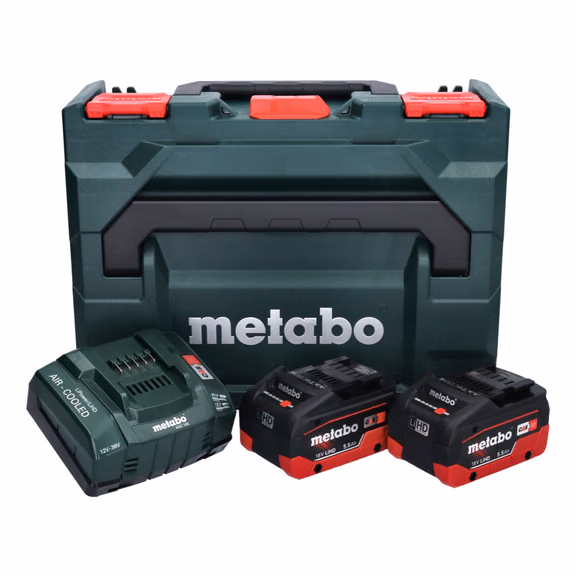 Metabo Basis Set LIHD + 2x Akku 5,5 Ah + Ladegerät + metaBOX ( 685077000 )