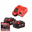 Milwaukee M12-18 FC Rapid Charger & 2x 18V 4.0Ah Batteries