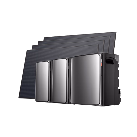 EcoFlow STREAM Ultra X Fotovoltaico con Accumulo – STREAM Ultra X / 2 × STREAM Max + 4 pannello solare rigido da 450 W