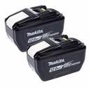 Makita BL18120 12.0Ah 18V Li-Ion Batteries - Pack of 2