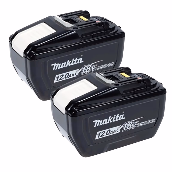 Makita BL18120 12.0Ah 18V Li-Ion Batteries - Pack of 2