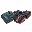 Metabo 18 V Basis Set 3x Akku 10,0 Ah LIHD + ASC 145 Ladegerät CAS System