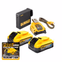 DeWalt DCB094H2 18V XR USB-C Powerstack Starter Kit with 2x 5.0Ah Batteries