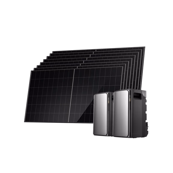 EcoFlow STREAM Ultra/Pro/Max Balkonkraftwerk mit Speicher – STREAM Ultra / STREAM Ultra (mit 1 × GRATIS STREAM Parallelkabel) + 8 × 500 W Starres Solarpanel