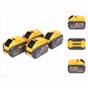 DeWalt 4x DCB 548 Akku 18 V / 54 V max. 12 Ah / 12000 mAh Li-Ion XR FLEXVOLT - mit Ladestandanzeige