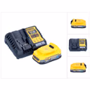 DeWalt DCB 1104 E1 Akku Starter Set 12 V / 18 V 1x Powerstack Akku 1,7 Ah + DCB 1104 Ladegerät