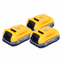 DeWalt Akku Set DCBP 034 E3 3x Powerstack Akku 18 V 1,7 Ah / 1700 mAh XR Li-Ion - mit Ladestandanzeige