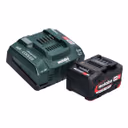 Metabo Basis Set 1x Li-Power Akkupack 18 V 4,0 Ah CAS Li-Ion Akku ( 625027000 ) + ASC 145 Schnell Ladegerät ( ‭627378000‬ )