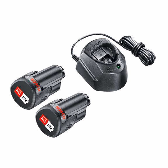 Bosch Starter-Set Starter-Set 12V, 2 x Akku PBA 12V 1.5Ah