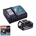 Makita DC18RC 18V LXT Fast Charger with 1x 6.0Ah Battery
