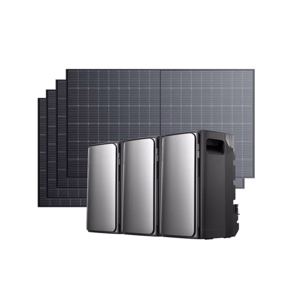 EcoFlow STREAM Ultra/Pro/Max Balkonkraftwerk mit Speicher – STREAM Ultra / 2 × STREAM Max + 4 × 500 W Starres Solarpanel