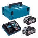 Makita Power Source Kit 2x BL 4040 F Akku 40 V max. 4,0 Ah XGT ( 2x 1910N6-8 ) + DC 40 RA Ladegerät ( 191E07-8 ) + Makpac