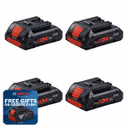 Bosch 18V 4Ah ProCore High-Power Compact Battery (4 Pack)
