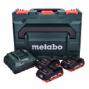 Metabo Basis Set 3x LiHD Akkupack 18 V 4,0 Ah Li-Ion Akku CAS System ( 685133000 ) + ASC 55 Ladegerät AIR COOLED + metaBOX