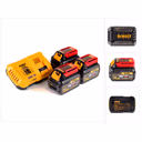 DeWalt DCB 118 T3 XR FLEXVOLT Starter Set + 3x DCB 546 Akku 6,0 Ah