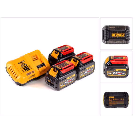 DeWalt DCB 118 T3 XR FLEXVOLT Starter Set + 3x DCB 546 Akku 6,0 Ah