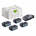 Festool SYS 18V 4xTBX8/SCA16 Energie Set mit 4x BP 18 TBX 8 ASI Akku 18 V 8,0 Ah ( 4x 578746 ) + SCA 16 Ladegerät ( 576953 ) + Systainer
