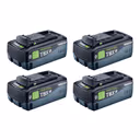 Festool Akku Set 4x BP 18 TBX 8 ASI Tabless Akkupack 18 V 8,0 Ah ( 4x 578746 ) 8000 mAh Li-ion mit Ladestandanzeige