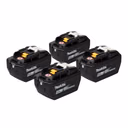Makita Akku Set 4x BL 1890 Akku 18 V 9,0 Ah / 9000 mAh Li-Ion LXT ( 4x 1915H4-0 ) mit Ladestandanzeige