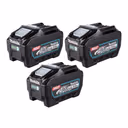 Makita 3x BL 4050 F Akku 40 V max. 5,0 Ah / 5000 mAh Li-Ion XGT ( 3x 191L47-8 ) IP64 mit Ladestandanzeige