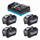 Makita Power Source Kit 4x BL 4050 F Akku 40 V max. 5,0 Ah XGT + DC 40 RA Ladegerät