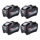Makita 4x BL 4050 F Akku 40 V max. 5,0 Ah / 5000 mAh Li-Ion XGT ( 4x 191L47-8 ) IP64 mit Ladestandanzeige