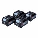 Makita Akku Set 40 V mit 4x BL 4025 2,5 Ah ( 4x 191B36-3 ) XGT Li-Ion Akku IP64 Schutzklasse mit LED Anzeige