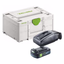 Festool Energie Set 1x BP 18 Li 3,0 C Akku 18 V 3,0 Ah / 3000 mAh Li-Ion ( 577658 ) + TCL 6 Ladegerät ( 201135 ) + Systainer