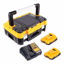 DeWalt DCB 1104 D2T Akku Starter Set 18 V mit 2x Akku 2,0 Ah + DCB 1104 Ladegerät + TSTAK