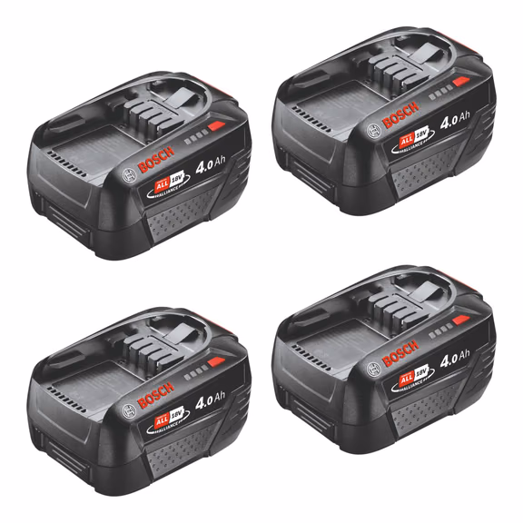 Bosch 4x PBA 18V 4.0Ah W-C Akku 18 V 4,0 Ah POWER FOR ALL ( 4x 1600A011T8 )