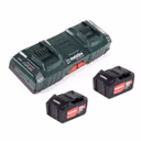 Metabo Basis Set mit 2x Akku Li-Power 5,2Ah + ASC 145 DUO Doppelladegerät