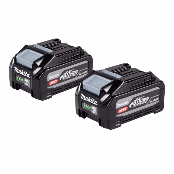 Makita Akku Set 2x BL 4040 F Li-Ion Akku 40 V max. 4,0 Ah XGT ( 2x 1910N6-8 ) mit LED Anzeige