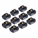 Makita Akku Set 10x BL 1850 B 18 V 5,0 Ah / 5000 mAh Li-Ion Akku ( 10x 197280-8 )