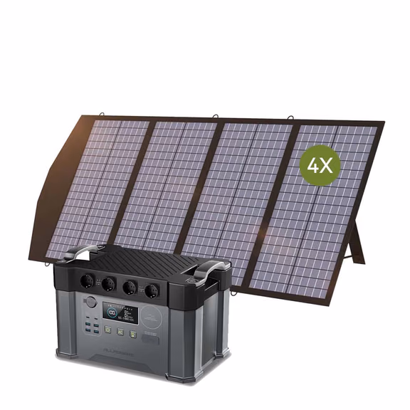 ALLPOWERS Solargenerator-Kit 2400W (S2000 Pro + SP029 140W SolarPanel) – S2000 Pro + 4 x SP029 140W Solarpanel