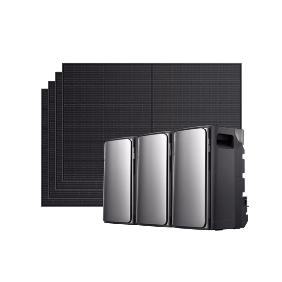 EcoFlow STREAM Ultra/Pro/Max Balkonkraftwerk mit Speicher – STREAM Ultra / 2 × STREAM Max + 4 × 400 W Starres Solarpanel
