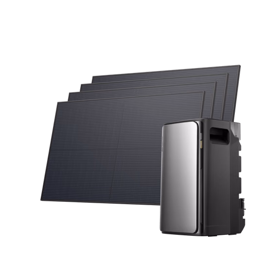 EcoFlow STREAM Ultra/Pro Kit Solaire avec Batterie – STREAM Ultra / 4 panneaux solaires rigides 450 W