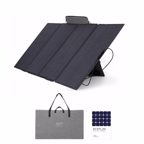 EcoFlow 400W Folding Solar Panel | Monocrystalline Silicon | 35 lbs