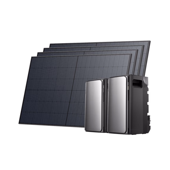 EcoFlow STREAM Ultra/Pro/Max Fotovoltaico con Accumulo – STREAM Ultra 800W / STREAM AC Pro + 4 pannelli solari rigidi da 450 W