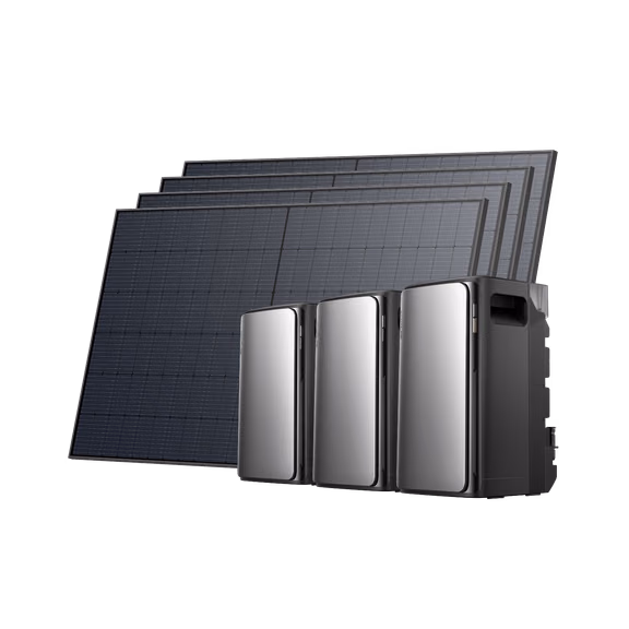 EcoFlow STREAM Ultra/Pro/Max – STREAM Ultra / 2 × STREAM AC Pro (with 2 × FREE Parallel Cable) + 4 × 450W Rigid Solar Panel