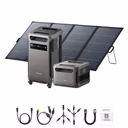 Anker SOLIX F3800 Portable Power Station 3840Wh | 6000W – Anker SOLIX F3800 + Expansion Battery + 400W Bifacial Solar Panel