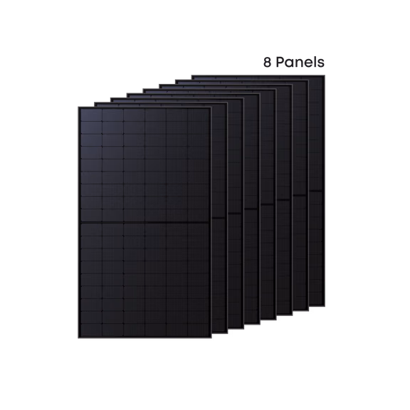 panneaux bifaciaux (Solarbank 4 E5000 Pro) – 500W Bifazial / 8 panneaux