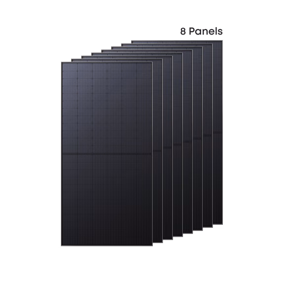 8× Anker SOLIX Solarpanel (für Balkonkraftwerk) – 585Wp Bifazial