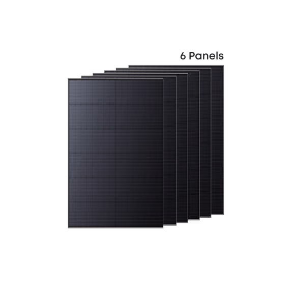 6× Anker SOLIX Solarpanel (für Balkonkraftwerk) – 445Wp Bifazial