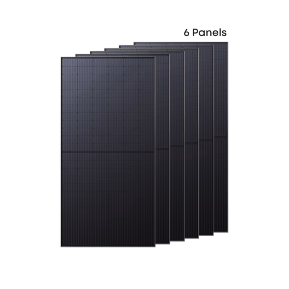 6× Anker SOLIX Solarpanel (für Balkonkraftwerk) – 585Wp Bifazial