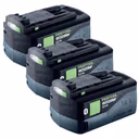 Festool 5.0Ah 18V HighPower Batteries with Bluetooth - Pack of 3