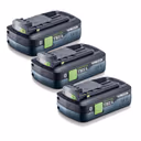 Festool BP 18 TBX 4 C-ASI Tabless 4.0Ah Batteries - Pack of 3